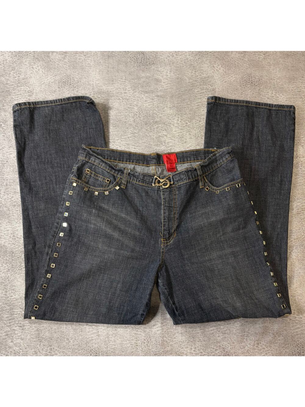 Y2k Very Vera Dark Studded Jeans